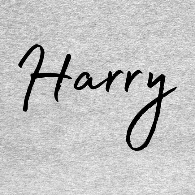 Harry Name Calligraphy by Word Minimalism